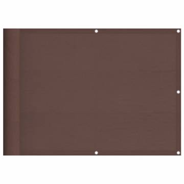 Balcony Screen Brown 75x700 cm 100% Polyester Oxford