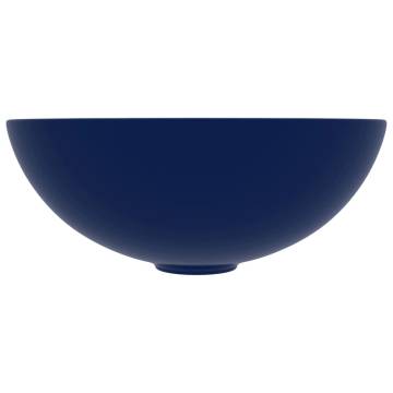 Bathroom Sink Ceramic Dark Blue Round