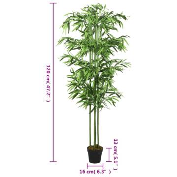 Artificial Bamboo Tree 384 Leaves 120 cm Green