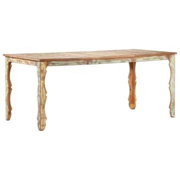 Dining Table 180x90x76 cm Solid Reclaimed Wood