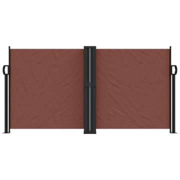 Retractable Side Awning Brown 120x600 cm