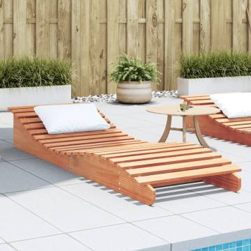 Sun Lounger Wax Brown 205x60x31.5 cm Solid Wood Pine