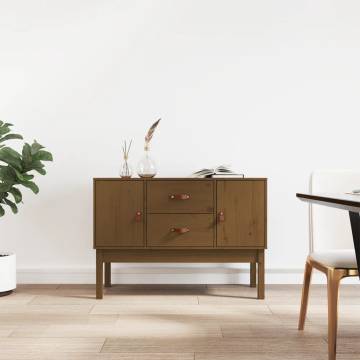 Sideboard Honey Brown 110x40x78 cm Solid Wood Pine