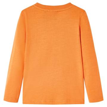 Kids' T-shirt with Long Sleeves Dark Orange 140