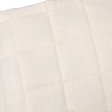 Weighted Blanket Light Cream 122x183 cm 5 kg Fabric