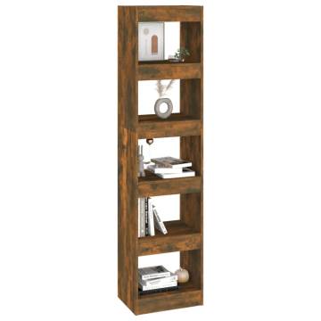 Book Cabinet/Room Divider Smoked Oak 40x30x166 cm