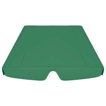 Replacement Canopy for Garden Swing Green 188/168x145/110 cm