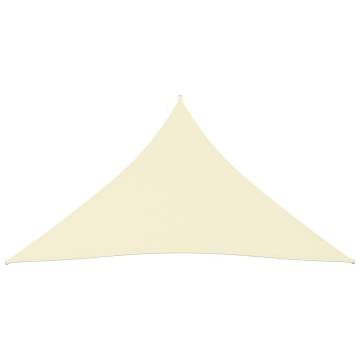 Sunshade Sail Oxford Fabric Triangular 3x4x4 m Cream