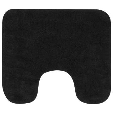 Bathroom Mat Set 2 Pieces Fabric Anthracite