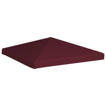 Gazebo Top Cover 310 g/m² 3x3 m Bordeaux