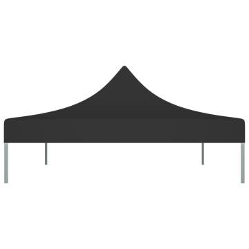 Party Tent Roof 4x3 m Black 270 g/m²