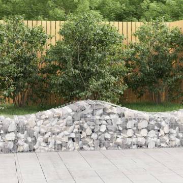 Arched Gabion Basket 200x50x40/60 cm Galvanised Iron