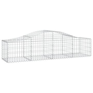 Arched Gabion Basket 200x50x40/60 cm Galvanised Iron