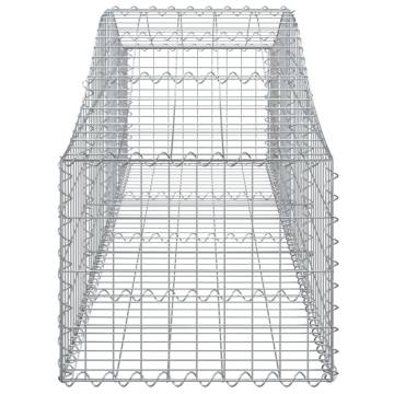 Arched Gabion Basket 200x50x40/60 cm Galvanised Iron