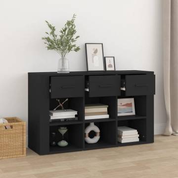 Sideboard Black 100x30x59.5 cm Engineered Wood