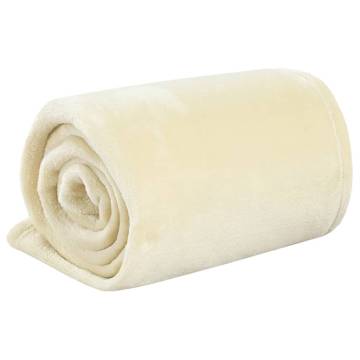 Blanket Cream 130x170 cm Polyester