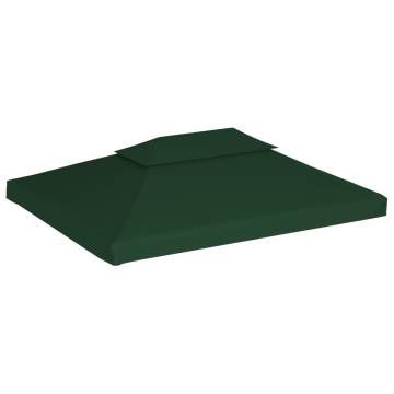 Gazebo Cover Canopy Replacement 310 g / m² Green 3 x 4 m