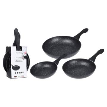 Excellent Houseware 3 Piece Frying Pan Set