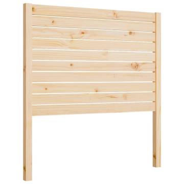 Bed Headboard 96x4x100 cm Solid Wood Pine