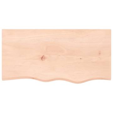 Bathroom Countertop 80x40x(2-4) cm Untreated Solid Wood