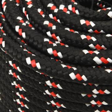 Boat Rope Black 12 mm 100 m Polypropylene