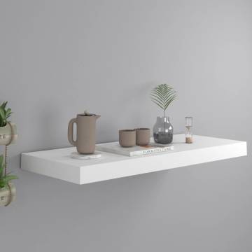 Floating Wall Shelf White 60x23.5x3.8 cm MDF