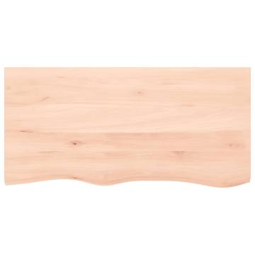 Bathroom Countertop 100x50x(2-6) cm Untreated Solid Wood