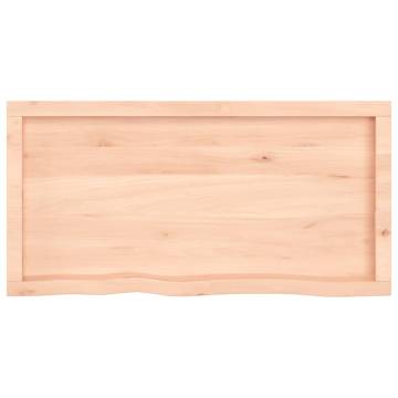 Bathroom Countertop 100x50x(2-6) cm Untreated Solid Wood