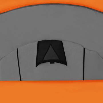 Camping Tent 4 Persons Grey and Orange