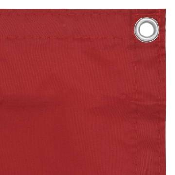 Balcony Screen Red 120x500 cm Oxford Fabric