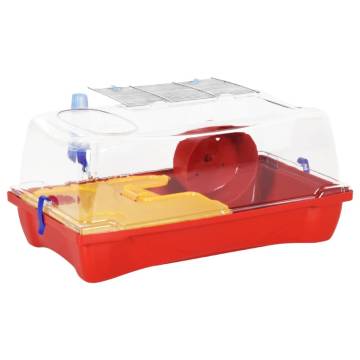 Hamster Cage Red 57x33x26 cm Polypropylene