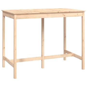 Bar Table 140x80x110 cm Solid Wood Pine