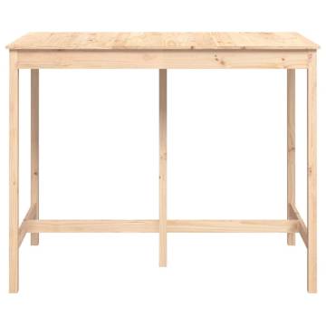 Bar Table 140x80x110 cm Solid Wood Pine