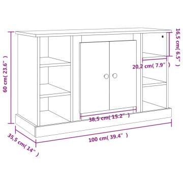 Sideboard Sonoma Oak 100x35.5x60 cm Engineered Wood