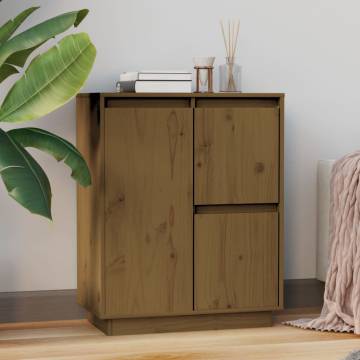 Sideboard Honey Brown 60x34x75 cm Solid Wood Pine