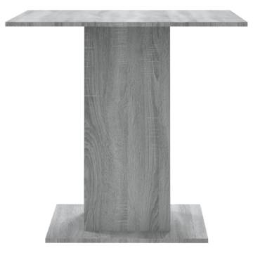 Dining Table Grey Sonoma 80x80x75 cm Engineered Wood