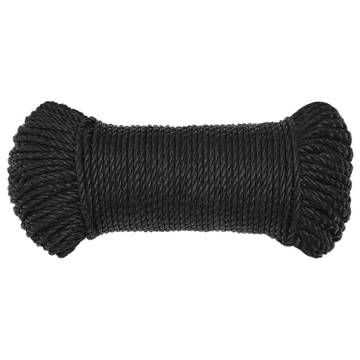 Work Rope Black 6 mm 50 m Polypropylene