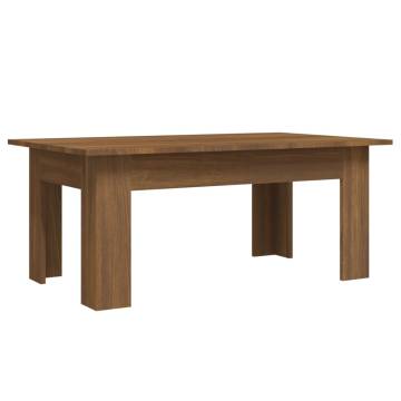 Coffee Table Brown Oak 100x60x42 cm Engineered Wood