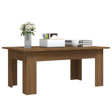 Coffee Table Brown Oak 100x60x42 cm Engineered Wood