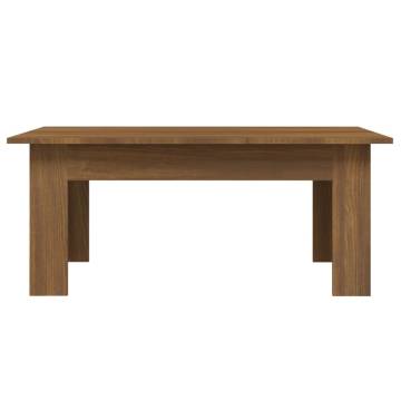 Coffee Table Brown Oak 100x60x42 cm Engineered Wood