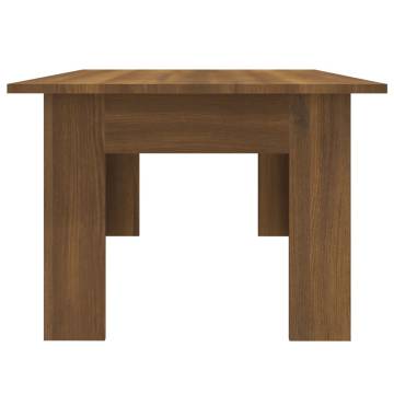 Coffee Table Brown Oak 100x60x42 cm Engineered Wood