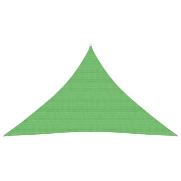 Sunshade Sail 160 g/m² Light Green 3.5x3.5x4.9 m HDPE