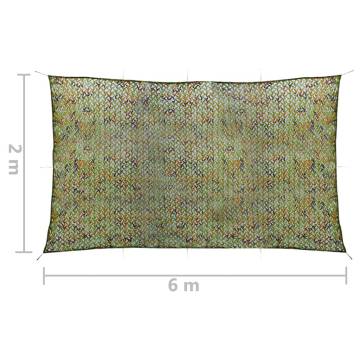 Camouflage Net with Storage Bag 2x6 m Green