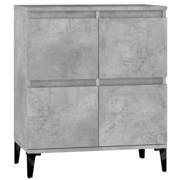 Sideboard Concrete Grey 60x35x70 cm Engineered Wood