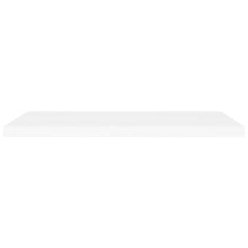 Floating Wall Shelves 2 pcs White 90x23.5x3.8 cm MDF