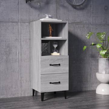 Sideboard Grey Sonoma 34.5x34x90 cm Engineered Wood