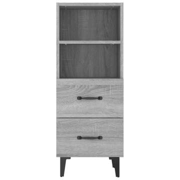 Sideboard Grey Sonoma 34.5x34x90 cm Engineered Wood