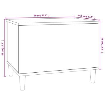 Coffee Table Grey Sonoma 60x44.5x45 cm Engineered Wood