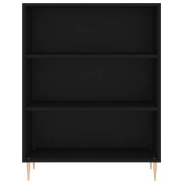 Bookcase Black 69.5x32.5x90 cm Engineered Wood