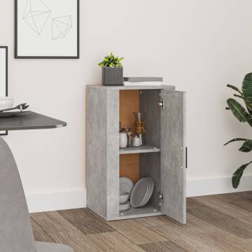 Sideboard Concrete Grey 40x33x70 cm Engineered Wood